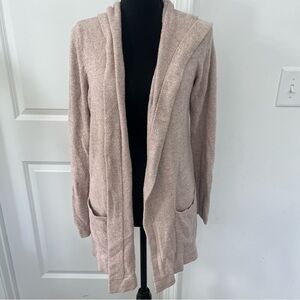 Barefoot Dreams Cozy Cardigan with hoodie Cozy Chic Sz L